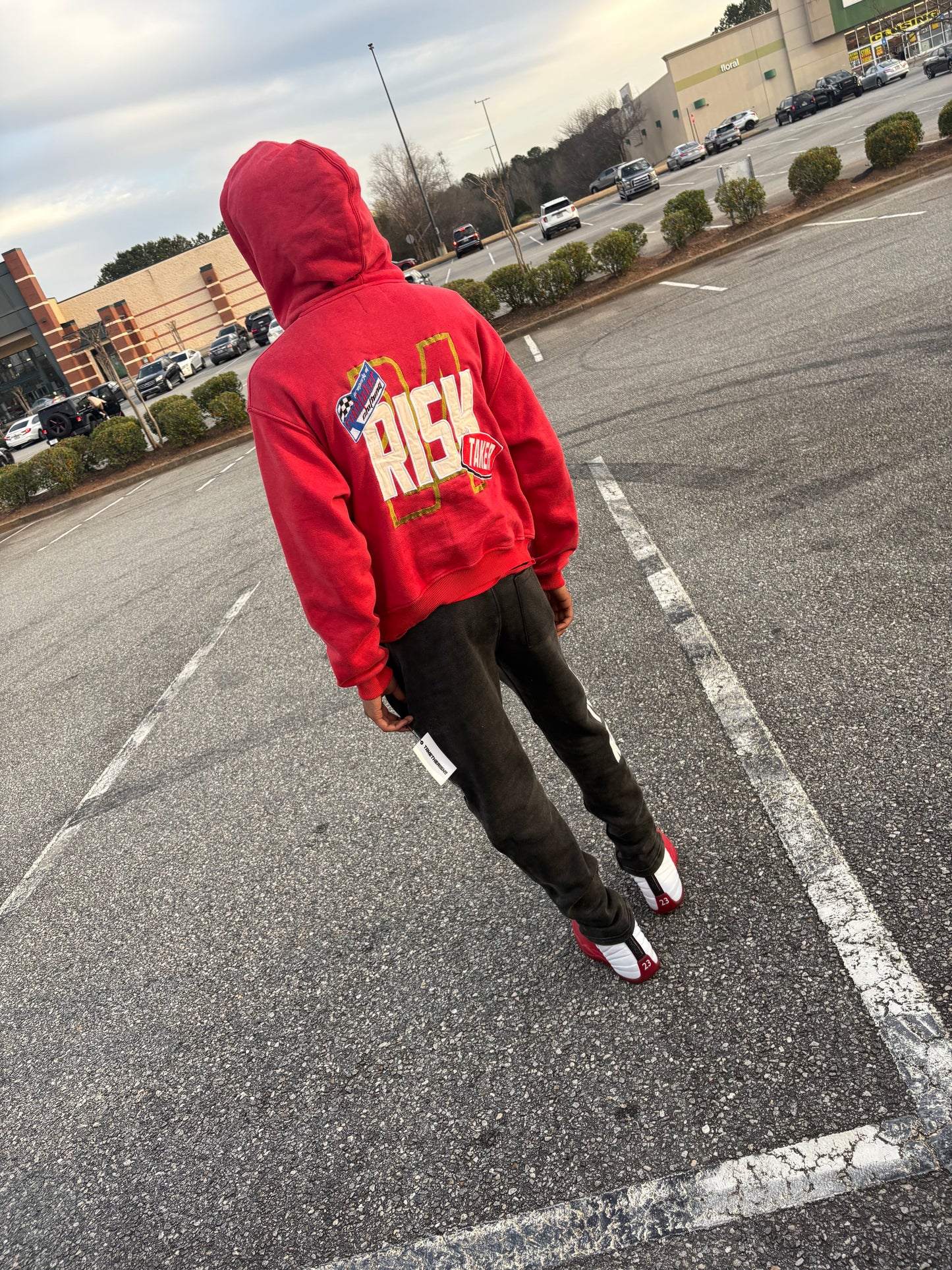 'Red' Take The Risk Zip Up Jacket