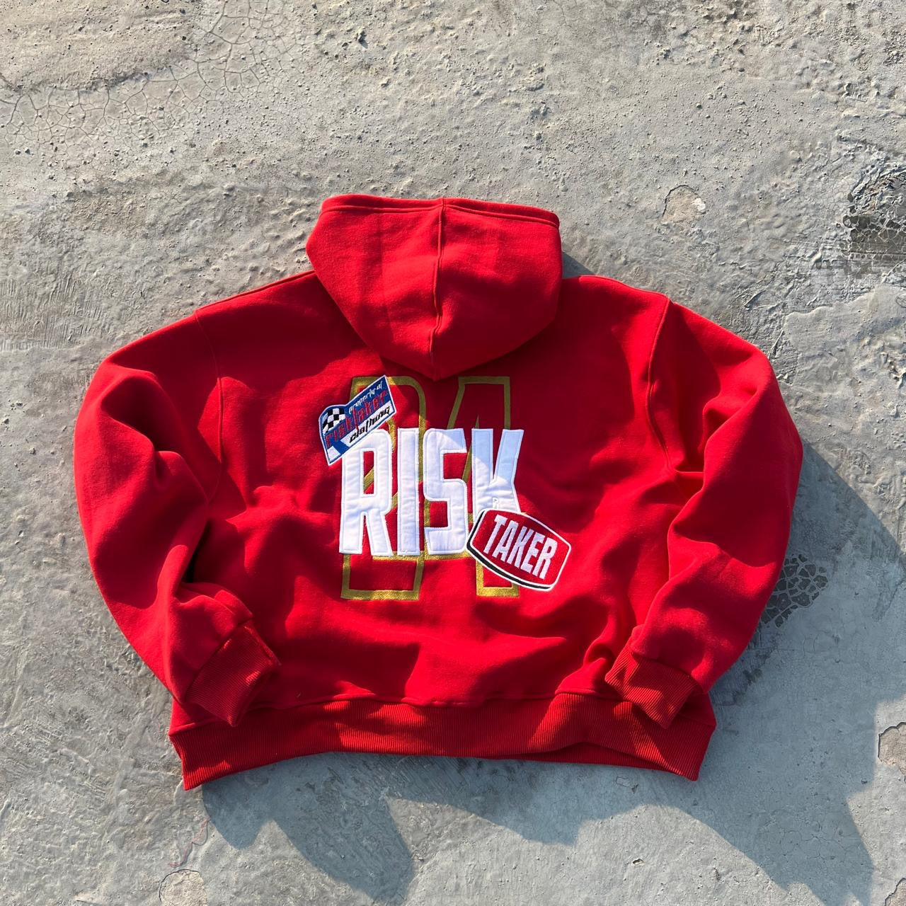 'Red' Take The Risk Zip Up Jacket